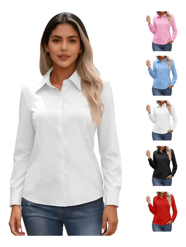 Blusa Moda Casual Holgada Elegante Manga Larga Para Mujer | MercadoLibre
