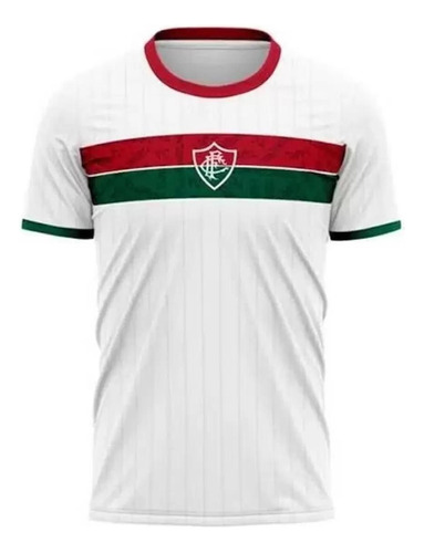 Camisa Masculino Fluminense Tricolor Branca Braziline