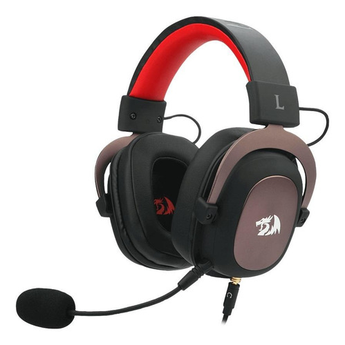 Audífonos Gamer Redragon Zeus 2 H510-1  Negro Y Rojo