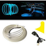 Luces De Tira Led Interiores Automóvil - Wire Ice Blue...