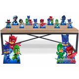 Kit Festa Pj Masks - 8 De Mesa 2 De Chao - Para Decoração