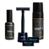 Shaving Kit Mycocos Safety+ Espuma +after Shave+ 2 Repuestos