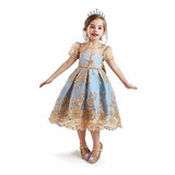 Vestido Princesa Niña Elegante Fiesta Boda Grado 3- 10 Añ