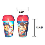 Vaso Pitillo Infantil Paw Patrol X12 Unidades