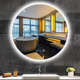 Dididada Round Bathroom Vanity Led Mirror Con Luces Retroilu