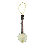 Miniatura Banjo Instrumento Musical Realista Adorno