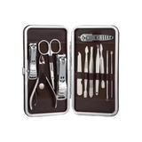 Set De Manicure Pedicure Profesional Acero Inoxidable 12 Pza