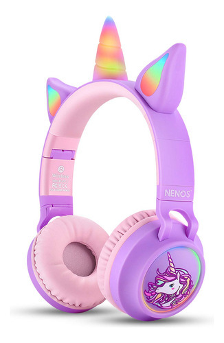 Producto Generico - Nenos Auriculares Inalámbricos Bluetoo. Color Uni Cat