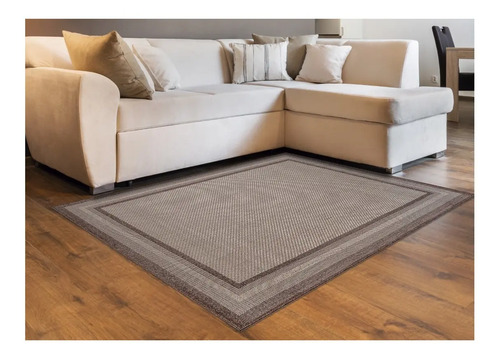 Tapete Para Sala Sisal 300x250 Blend Moldura Lançamento | Parcelamento sem juros