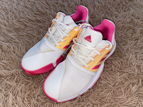 Zapatilla adidas Rosa Y Blanco Paddel Court Jam