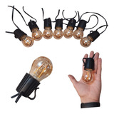 Lampara Extension De Bombillos Vintage Led Exteriores