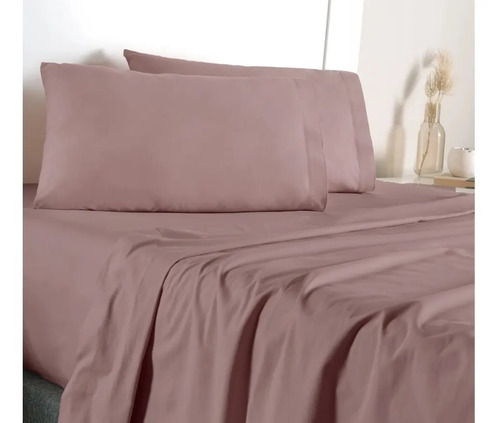 Juego De Sábanas Ligeras King Size Sensación Seda +2 Fundas