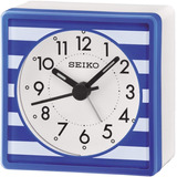 Reloj Despertador Seiko Qhe141l Azul Gtia 1 Año Ag Oficial
