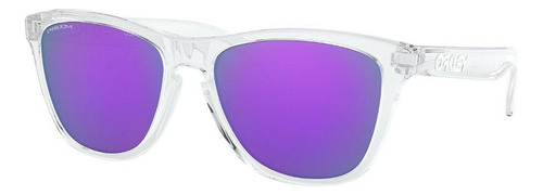 Óculos De Sol Oakley Frogskins Polished Clear / Prizm Violet