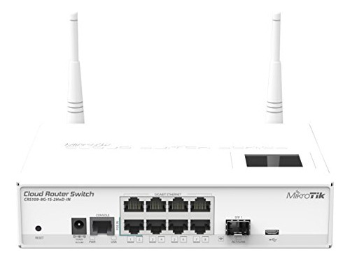 Conmutador Mikrotik Cloud Router Crs109-8g-1s-2hnd-in