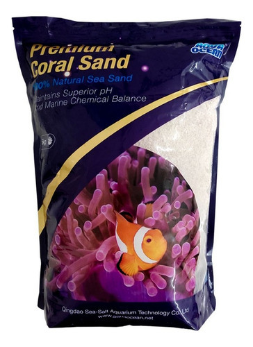 Substrato P Aquários Marinhos Aqua Ocean Coral Sand #3 -5 Kg