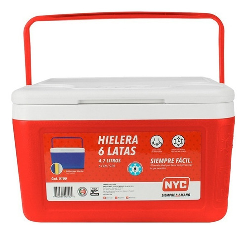 Hielera De 6 Latas 4.7 Litros Nyc 5qt