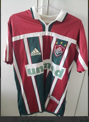 Camisa Oficial Fluminense 2002 Tamanho G #9