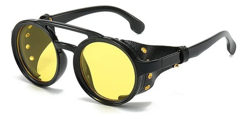 Hippie - Gafas De Sol Redondas Steampunk Para Hombre, Diseño