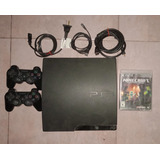 Playstation 3 Slim 160gb + Cables + 2 Joystick +7 Juegos