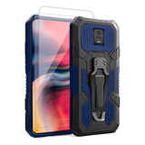 Funda Para Xiaomi Redmi Note 9s Azul + Protector De Panta...