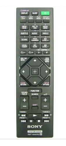 Control Remoto Rmt-am420u Para Parlante Bluetooth Sony Origi