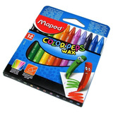 Crayones Crayon Ceras Ceritas Maped Color Peps X 12u Cortos