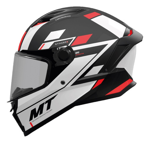 Casco Mt Helmets Stinger 2 Zivze B5 Rojo Moto Delta