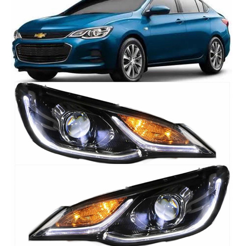 Par De Faros Led Y Lupa Chevrolet Cavalier 2018 Al 2023