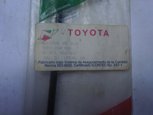 Guaya Acelerador Toyota Crown 80-83 Foto 2