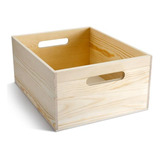 Caja De Madera Grande Con Asas, 15 X 12 X 7 Pulgadas Caja De