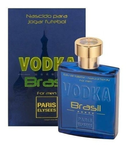 Vodka Brasil Blue Paris Elysees Masc. 100 Ml- Lacrado