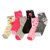 Kit 6 Pares De Meias Menina Infantil Feminina