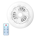 Ventilador Techo Luz Led Soket E27 Control 3 Velocidades 