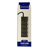 Hub Multiplica Usb 4 Ptos 2.0 Cable D 40cms Indicador De Luz