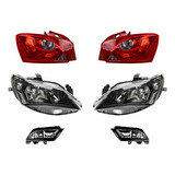 Paq 2 Calaveras + 4 Faros P/ Seat Ibiza 2013/2016 Depo