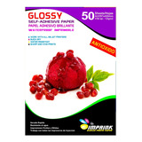 Caja 10 Resmas!! Papel Adhesivo Glossy A3/135g 50 Hojas