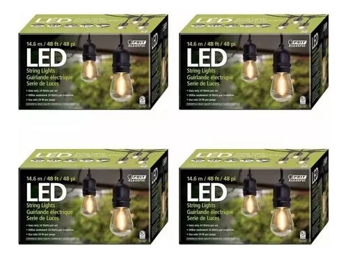 Luces En Serie Exterior 4 Cajas Guirnalda String Lights1