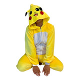 Pijamas Térmicas Enterizas De Pikachu Para Adultos