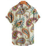Camisa De Playa De Flores Hawaianas De Moda Para Hombres