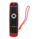 Funda Para Control Philips Smart Tv 4k Silicon Color Rojo