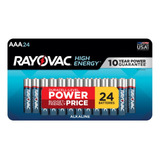 Rayovac Pilas Aaa De Alta Energia (paquete De 24), Pilas Alc