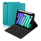 Boriyuan Funda Para Teclado iPad Mini 6 2021, Teclado Funda