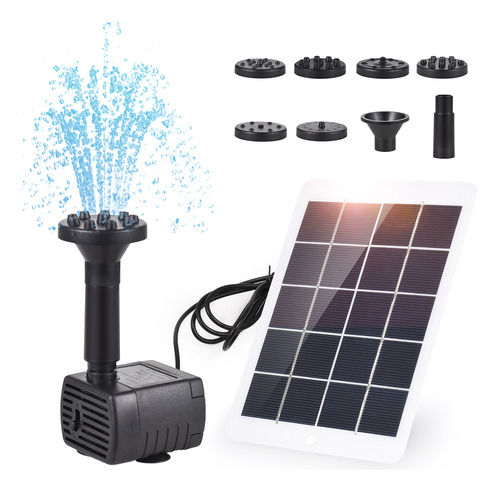 Kit Bomba De Agua Solar Para Fuente Solar Para Baño De Aves