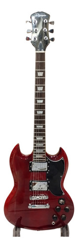 Outlet Guitarra Eléctrica Parquer Sg Roja