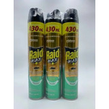 Raid Pack X3 Latas De Insecticida Max Mata Cucarachas 430ml Cada Uno