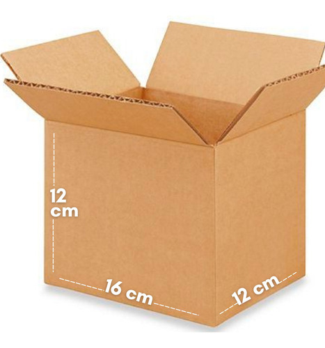 Cajas Cartón Pequeña Mayoreo 16x12x12cm25pzs Para Envios