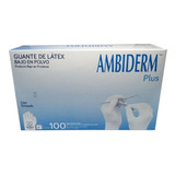 Guante De Latex Ambiderm Plus Caja Con 100 Talla M