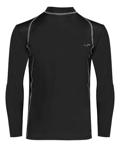 Playera Deportiva Manga Larga Licra Stretch Gym Ajuste