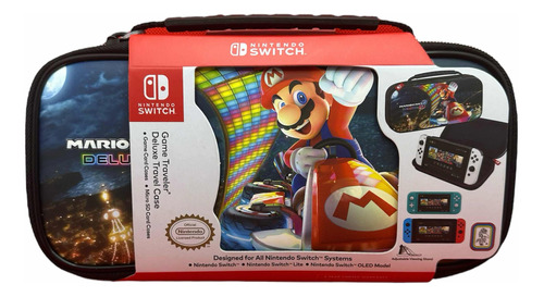 Estuche Viajero De Lujo Nintendo Switch Mario Kart 8 Nuevo